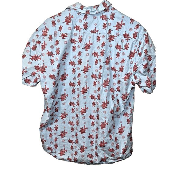 Blink 182 Hawaiian Shirt XL Rare Vintage Button Down Collared Bunny Short Sleeve - Picture 4 of 4